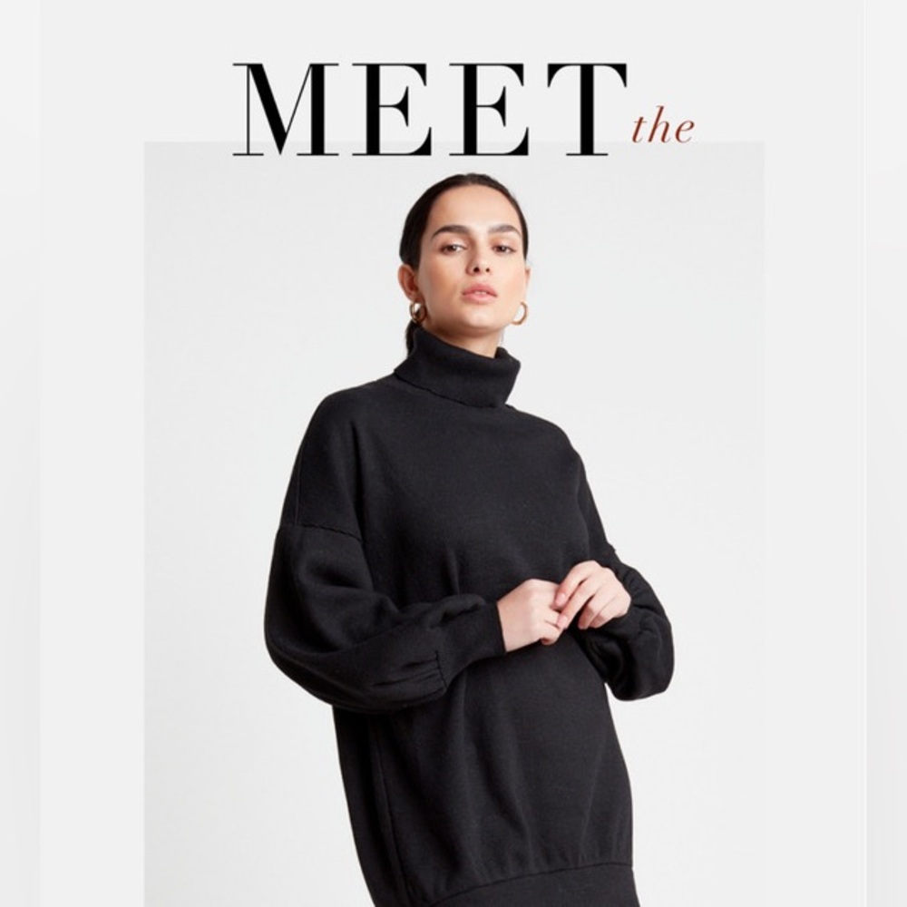 NWT Get Choosy Oversized Boyfriend Sweater - Black - Medium